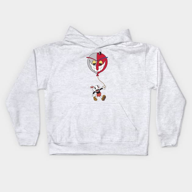 Beppi and Cuphead Kids Hoodie by Woah_Jonny